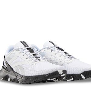 Reebok Men's Nanoflex Cross Trainer Shoes White Grey Black Size 11.5 US Running